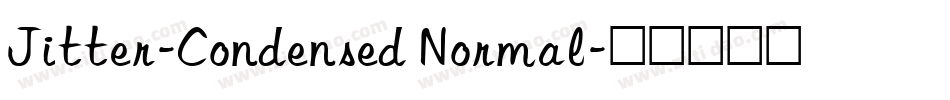 Jitter-Condensed Normal字体转换